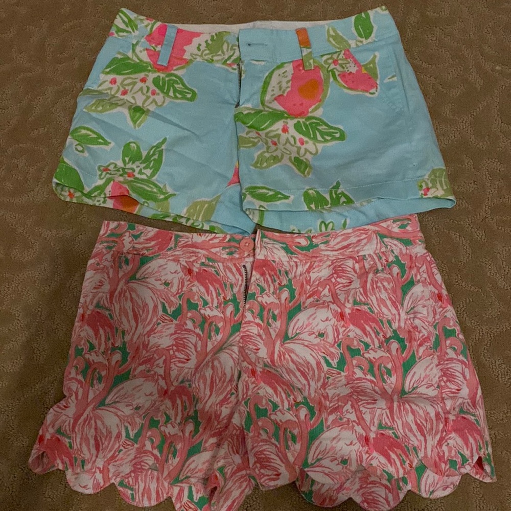 Lilly shorts size 0. Barely warm.